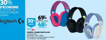 Auchan Logitech exemple : casque sans fil g435 offre