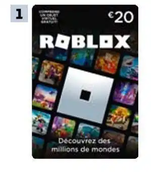 Auchan Roblox carte roblox abonnement 6 mois offre
