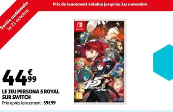 Nintendo le jeu persona 5 royal sur switch