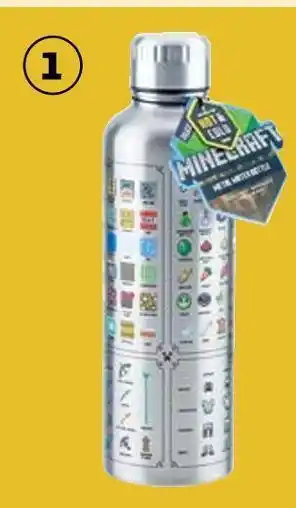 Auchan La bouteille métal minecraft offre