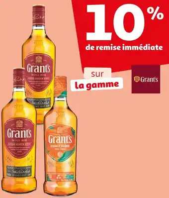 Auchan Grant's 10% de remise immédiate sur la gamme offre