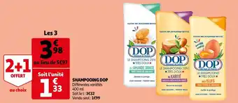 Auchan Dop shampooing dop offre