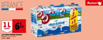 Auchan Auchan lait demi-écrémé offre