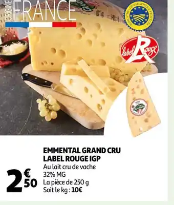 Auchan Emmental grand cru igp offre