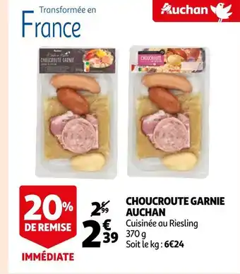 Auchan Auchan choucroute garnie offre