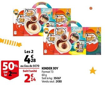 Auchan Kinder kinder joy offre