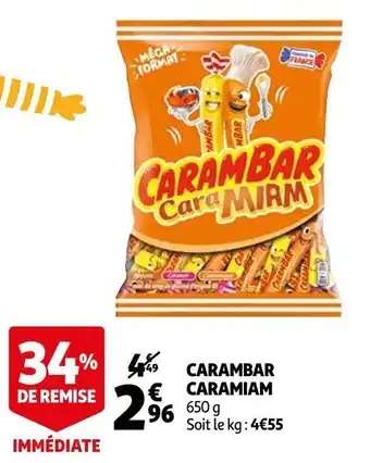 Auchan Caramiam carambar caramiam offre