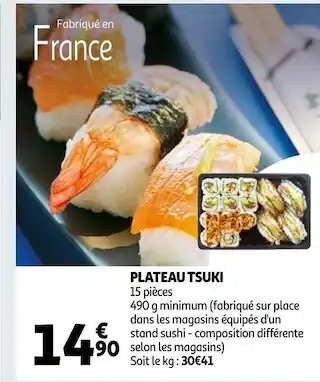 Auchan Plateau tsuki offre