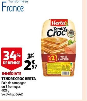 Auchan Herta tendre croc offre
