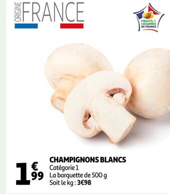 Auchan Champignons blancs offre