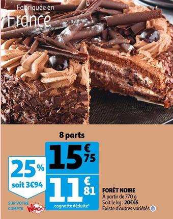 Auchan Forêt noire offre
