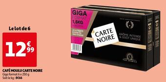 Auchan Carte noire café moulu offre