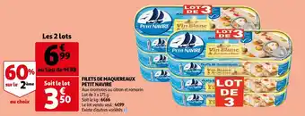Auchan Petit navire filets de maquereaux offre