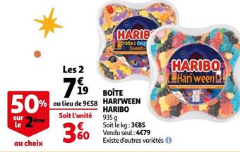 Auchan Haribo boîte hari'ween offre