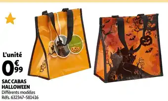 Auchan Sac cabas halloween offre