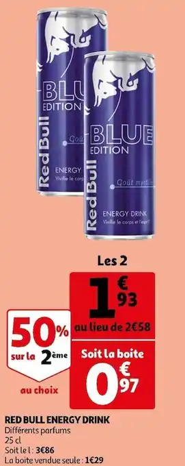 Auchan Red bull energy drink offre