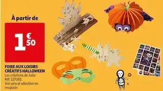 Auchan Foire aux loisirs créatifs halloween offre