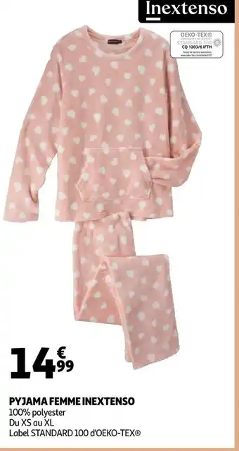Auchan In extenso pyjama femme offre