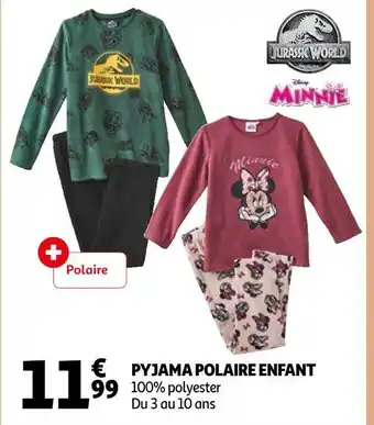 Auchan Pyjama polaire enfant offre
