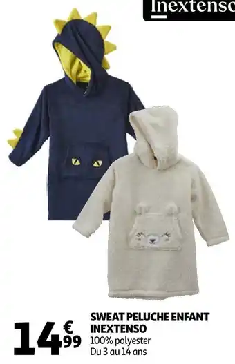 Auchan In extenso sweat peluche enfant offre