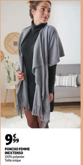 Auchan Inextenso poncho femme offre