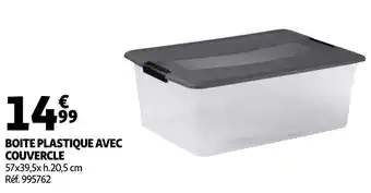 Auchan Boite plastique avec couvercle offre