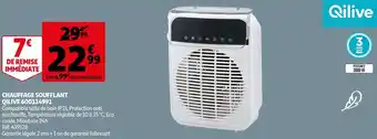 Auchan Qilive chauffage soufflant 600114991 offre