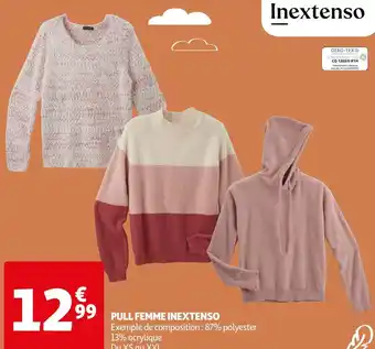 Auchan In extenso pull femme offre