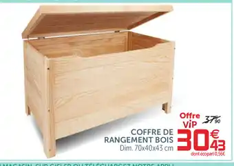 Coffre de Rangement Bois
