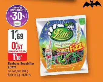 Bonbons scoubifizz LUTTI