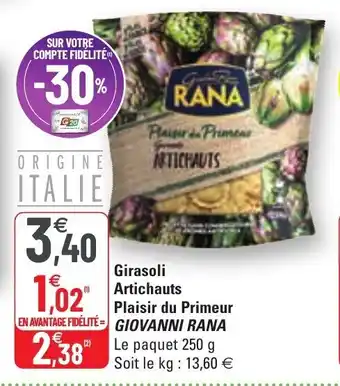 Girasoli artichauts plaisir du primeur GIOVANNI RANA