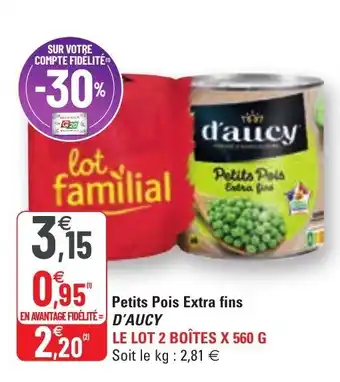 Petits pois extra fins D'AUCY