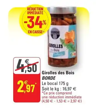 G20 Girolles des bois BORDE offre