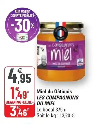 G20 Miel du gâtinais les compagnons DU MIEL offre