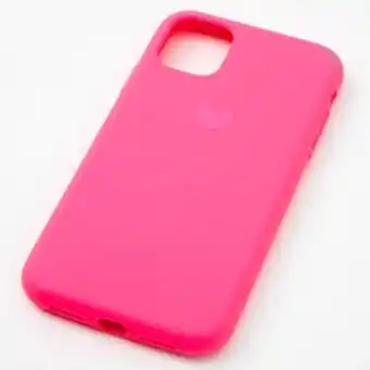 Claire's Coque de portable cœur rose fluo - compatible avec iphone® 11 offre
