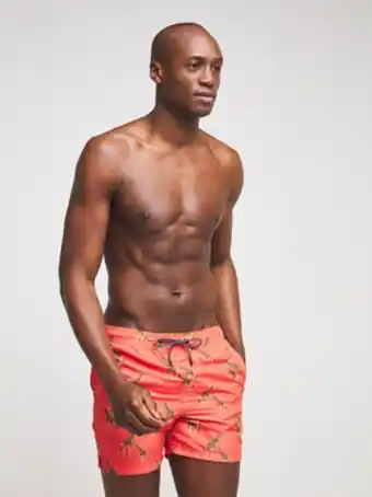 Maillot de bain imprimé - corail
