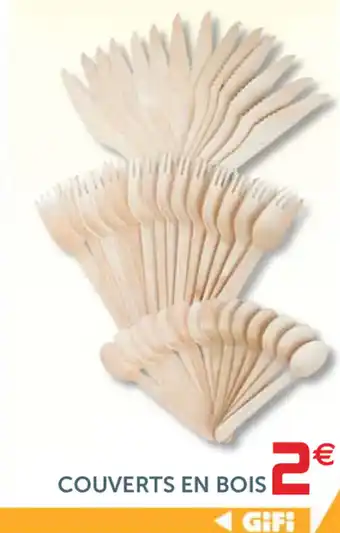 Gifi Couverts en Bois offre