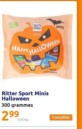 Action Ritter sport minis halloween offre