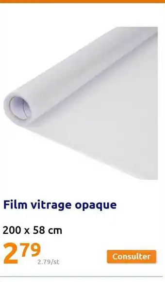 Film vitrage opaque