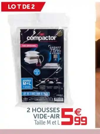 Gifi 2 Housses Vide-Air offre