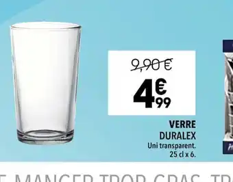 Supeco Verre Duralex offre