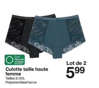 Zeeman Culotte taille haute femme offre