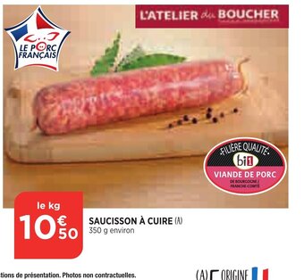 Bi1 Saucisson a Cuire offre