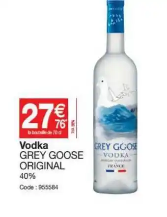 Promocash Vodka Grey Goose Original offre