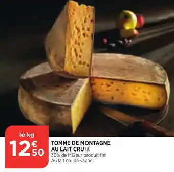 Bi1 Tomme de Montagne Au Lait Cru offre