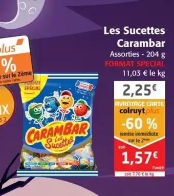 Colruyt Les Sucettes Carambar offre