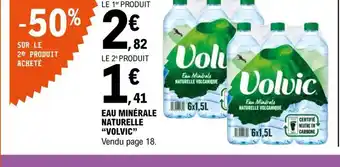 E.Leclerc Eau Minerale Naturelle Volvic offre