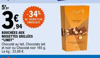 E.Leclerc Bouchées Aux Noisettes Grillées Lindt offre