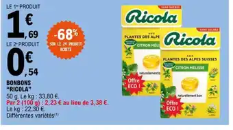 E.Leclerc Bonbons Ricola offre
