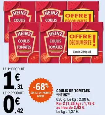 Coulis de Tomtaes heinz